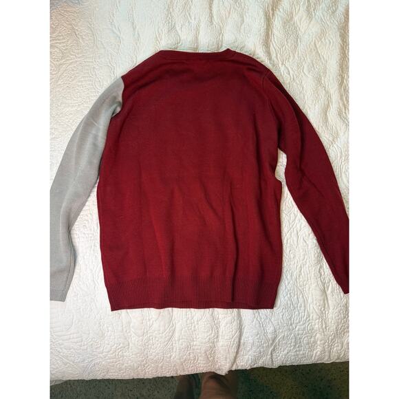 Crimson sweater with elephant trunk Women’s size L Alabama football whimsical - Picture 2 of 5